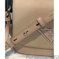 Top Quality Prada Saffiano leather shoulder bag 1BD249 Apricot