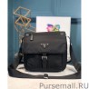 Luxury Prada Small Nylon Shoulder Bag 1BD994 Black