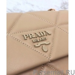 Fashion Prada Small Spectrum shoulder bag 1BD233 Apricot