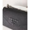 7 Star Prada Monochrome Saffiano leather bag 1BD127 Black