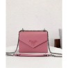 UK Prada Monochrome Saffiano leather bag 1BD127 Pink