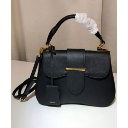 Wholesale Prada Sidonie Large Saffiano Bag 1BN002 Black