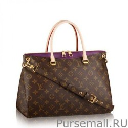 1:1 Mirror Monogram Canvas Pallas M41059 Purple