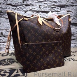 Top Quality Neverfull GM Monogram Canvas M40990 Beige