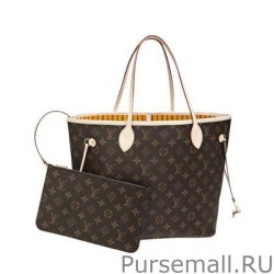 Top Neverfull MM Monogram Canvas M40997 Mimosa