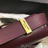 AAA+ YSL Saint Laurent Dylan Burgundy Calfskin Cross-body Bag 377827