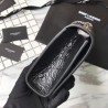 Top Quality Saint Laurent Medium Kate Monogram Crocodile Leather Shoulder Bag Black