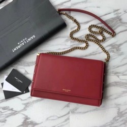 Designer YSL Saint Laurent Babylone Small Zoe Bag Red