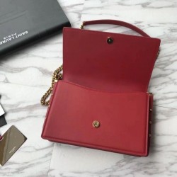 Designer YSL Saint Laurent Babylone Small Zoe Bag Red