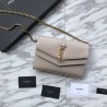 Designer YSL Saint Laurent Cassandra Bag With Monogram Slider Apricot