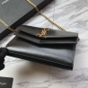 1:1 Mirror YSL Saint Laurent Cassandra Bag With Monogram Slider Black