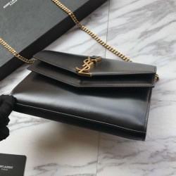 Top Quality YSL Saint Laurent Cassandra Bag With Monogram Slider Black