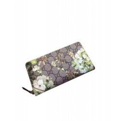 Best GG Blooms Zip Around Wallet Green