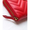 Perfect GG Marmont Matelasse Leather Zip-Around Wallet 443123 Red