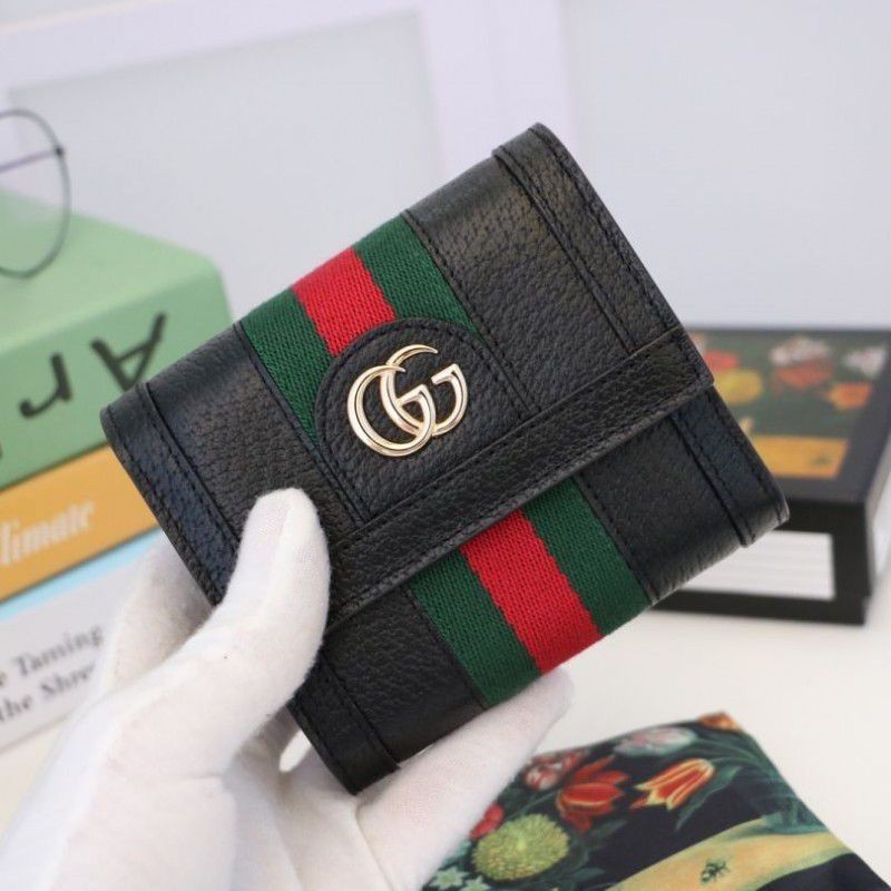 Top Quality Ophidia GG Wallet 523174 Black