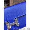 Knockoff Hermes Constance Long Wallet In Electric Blue Epsom Leather