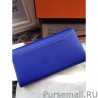 Knockoff Hermes Constance Long Wallet In Electric Blue Epsom Leather