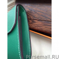 Cheap Hermes Constance Long Wallet In Malachite Epsom Leather