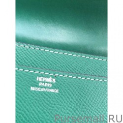 Cheap Hermes Constance Long Wallet In Malachite Epsom Leather