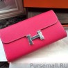 Inspired Hermes Constance Long Wallet In Red Epsom Leather