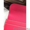 Inspired Hermes Constance Long Wallet In Red Epsom Leather