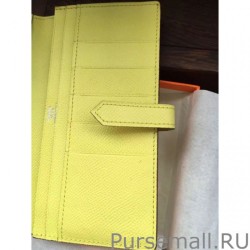 Copy Hermes Bearn Wallet In Soleil Epsom Leather