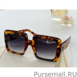 High GG0783S Square Sunglass Black