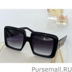 7 Star GG0783S Square Sunglass Black /Silver