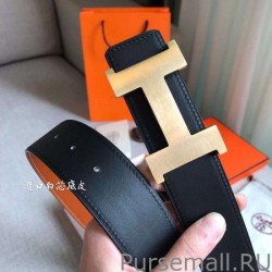 Inspired Hermes Constance 2 Belt Buckle Gold/Noir Swift 42MM Strap