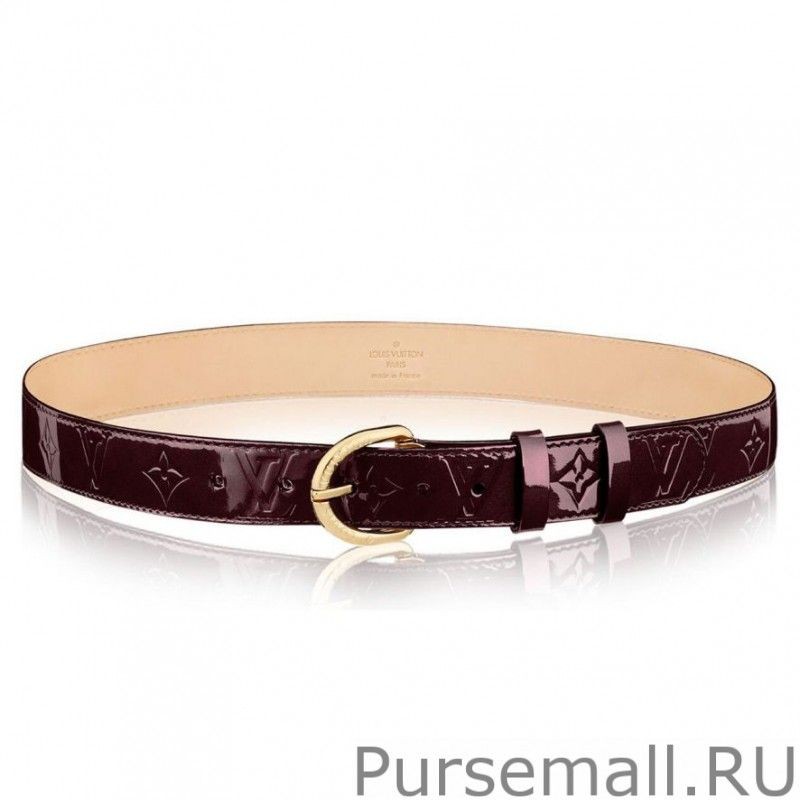 Designer Monogram Vernis Belt M6979U