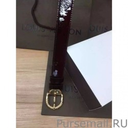 Designer Monogram Vernis Belt M6979U