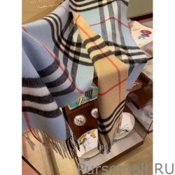 Designer Burberry Classic check Cashmere Shawl 30 x 250