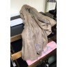 Knockoff Cashmere Long Scarves Embroidery Logo Gray