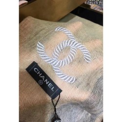 Knockoff Cashmere Long Scarves Embroidery Logo Gray