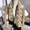 Replicas Cashmere Scarf With Stirrups Print 140 x 140 Black