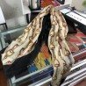 Replicas Cashmere Scarf With Stirrups Print 140 x 140 Black