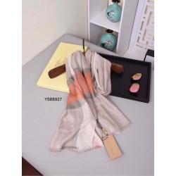 Best Check Modal Cashmere and Silk Scarf Apricot