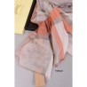 Best Check Modal Cashmere and Silk Scarf Apricot