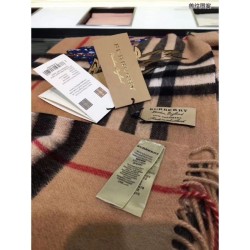 1:1 Mirror Classic Cashmere Scarf with Beasts Motif Camel