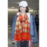 AAA+ Classic GG wool Jacquard Scarf 100 x 200 Orange