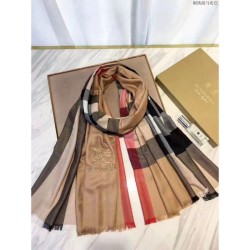 Replicas Classic Large Check Cashmere Scarf Camel