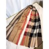 Replicas Classic Large Check Cashmere Scarf Camel