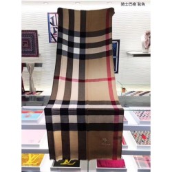 Inspired Classic Large Check Cashmere Scarf Camel