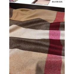 Inspired Classic Large Check Cashmere Scarf Camel