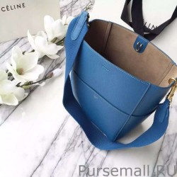 High Quality Celine Small Sangle Seau Bag In Mykonos Calfskin