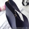 Designer Celine Small Sangle Seau Bag In Navy Grained Leather