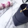 Designer Celine Small Sangle Seau Bag In Navy Grained Leather