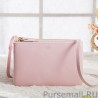 Fashion Celine Small Trio Crossbody Bag In Pink Calfskin