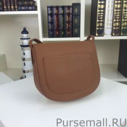 Luxury Celine Small Trotteur Bag In Brown Calfskin