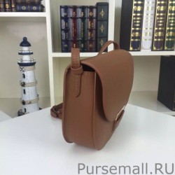 Luxury Celine Small Trotteur Bag In Brown Calfskin